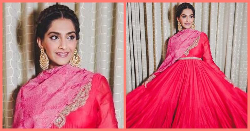 Sonam Kapoor Nails Wedding Fashion Yet Again In This Beautiful Pink Anarkali!