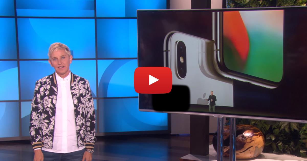 ‘X Stands For Expensive’ &#8211; Ellen’s Take On The New iPhone Is Just Too Funny!