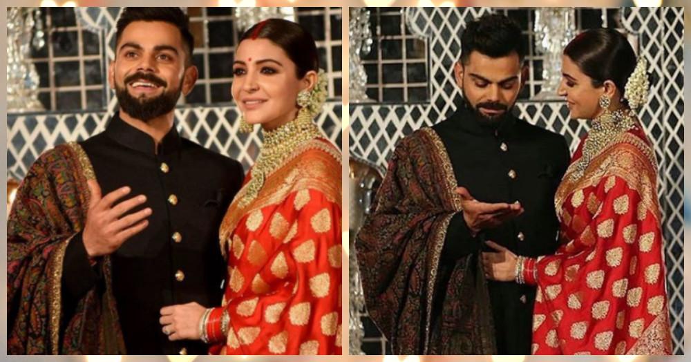 Just 8 Adorable Pictures Of Virat And Anushka Looking Absolutely In Love At Their Delhi Reception!