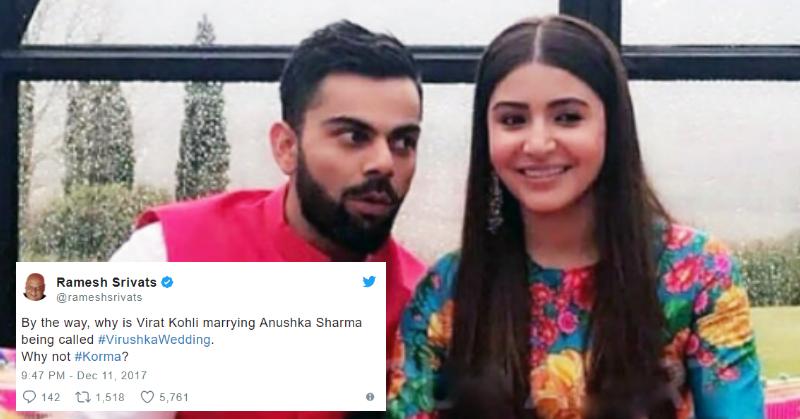 Virat And Anushka Got Married And The Internet Reacted In The Funniest Ways
