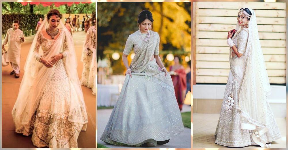 10 White Bridal Lehengas That Look *Better* Than Red!