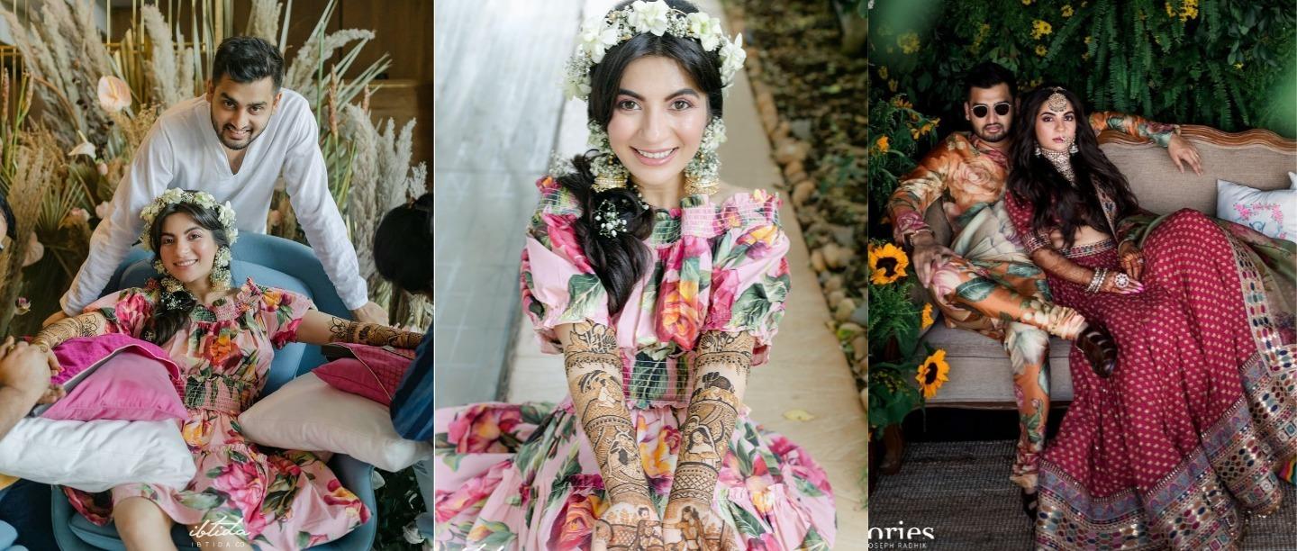 This Couple Had A Unique Flower Shower Mehendi &amp; The Details Will Blow Your Mind