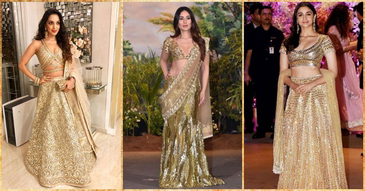 Shimmer In Gold This Wedding Season Just Like These Eight Divas!