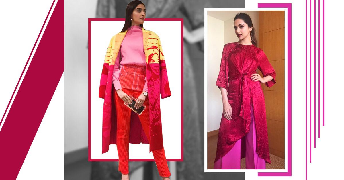 These Celebrities Show You How To Wear Red and Pink Together in 2018