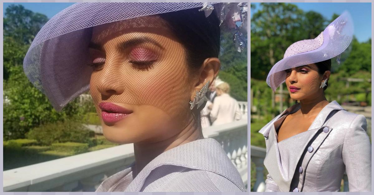 #SheCouldBeRoyal: Priyanka Chopra Arrives At The Royal Wedding Looking Like A Lilac Fantasy!