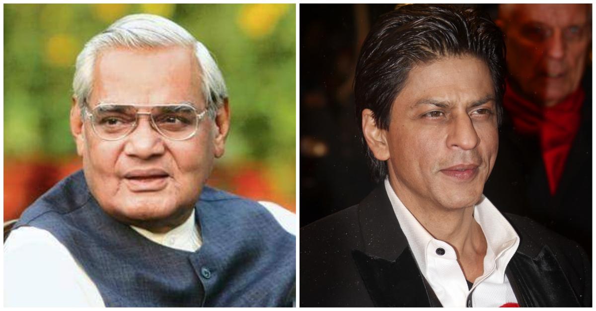Shah Rukh Khan Writes A Heartfelt Tribute To Former Indian PM Atal Bihari Vajpayee