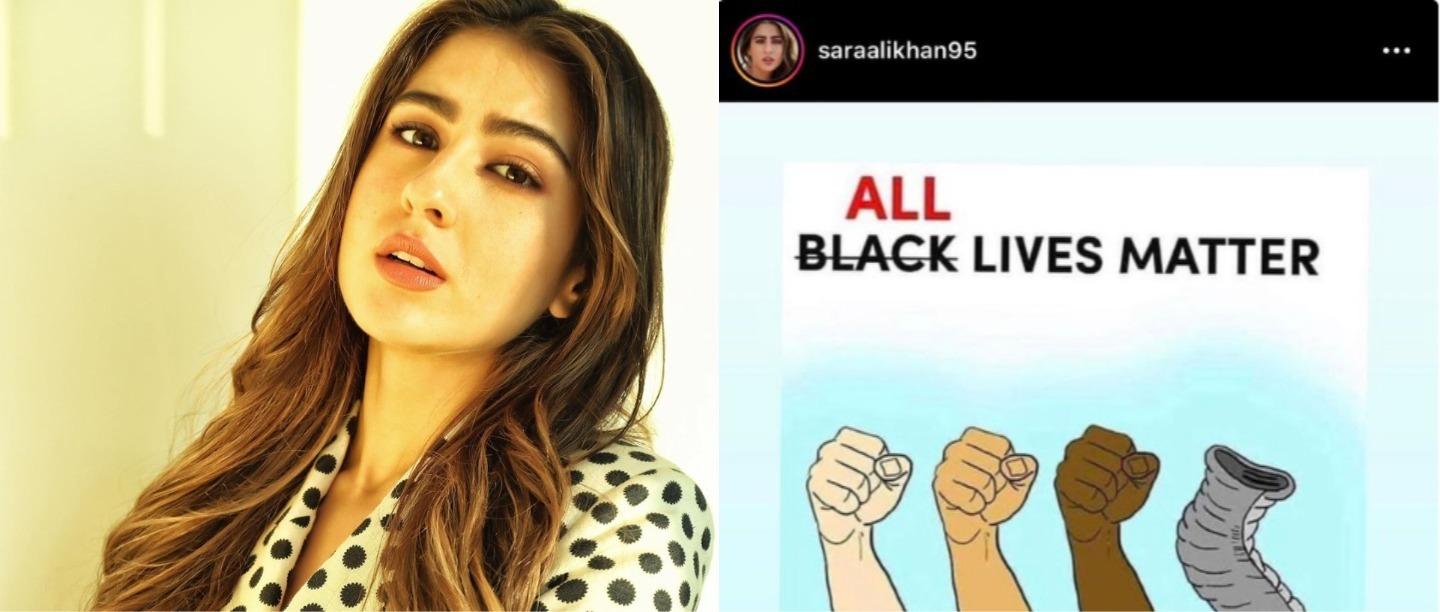 Sara Ali Khan Makes Tone-Deaf &#8216;All Lives Matter&#8217; Post, Deletes It After Getting Called Out