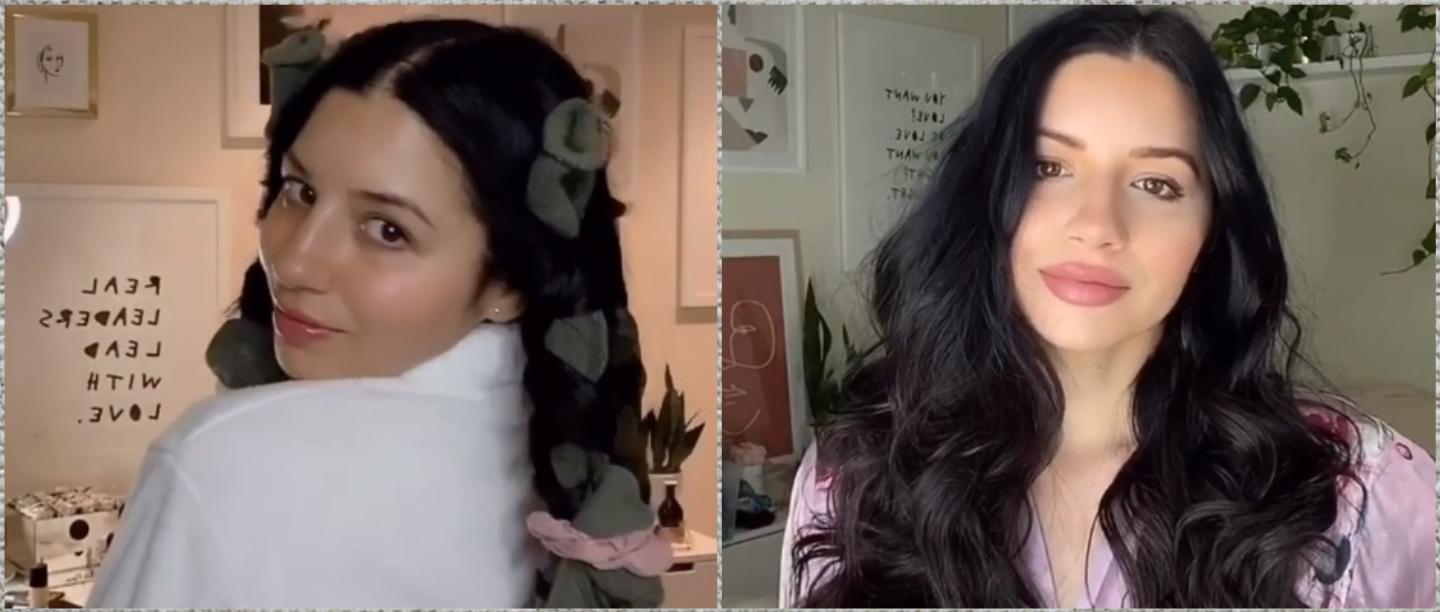 Heatless Curls: Here&#8217;s How You Can Get Beachy Waves At Home, Using A Pair Of Socks!