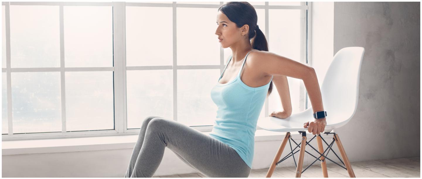 3 Exercises In Under 10 Minutes: A Quick Chair Workout To Get Fit Anywhere, Anytime
