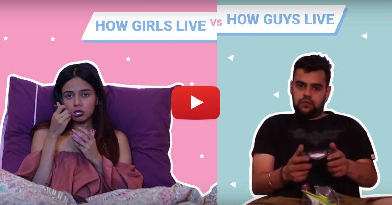 How Girls Live vs How Boys Live &#8211; This Video Says It All