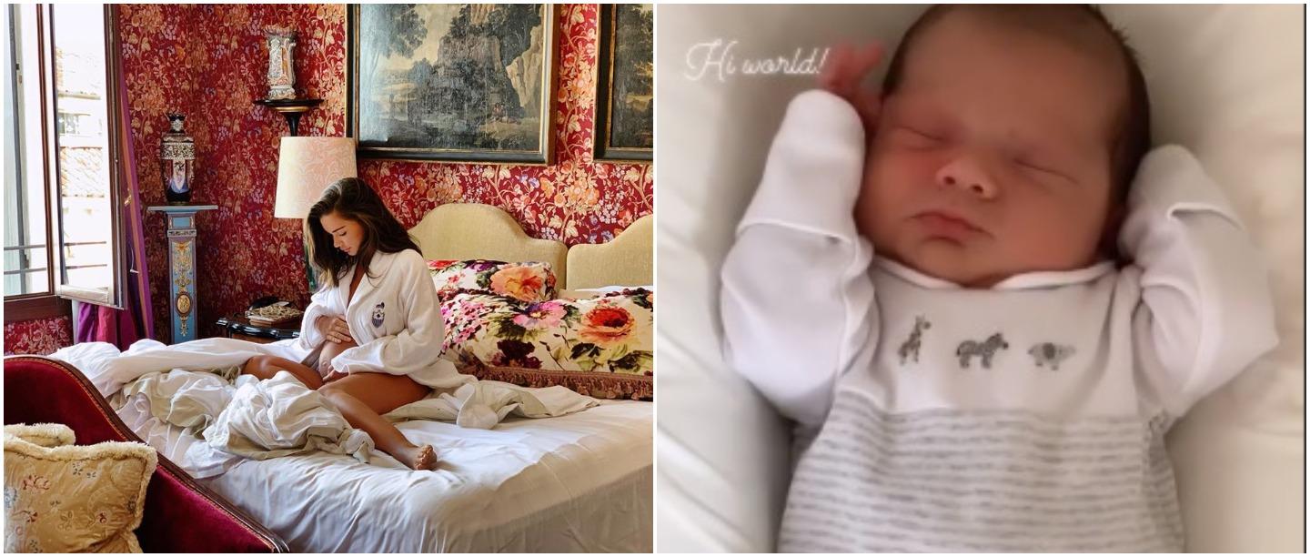 Cuteness Overload: Amy Jackson Shares First Picture Of Her Newborn Baby Boy