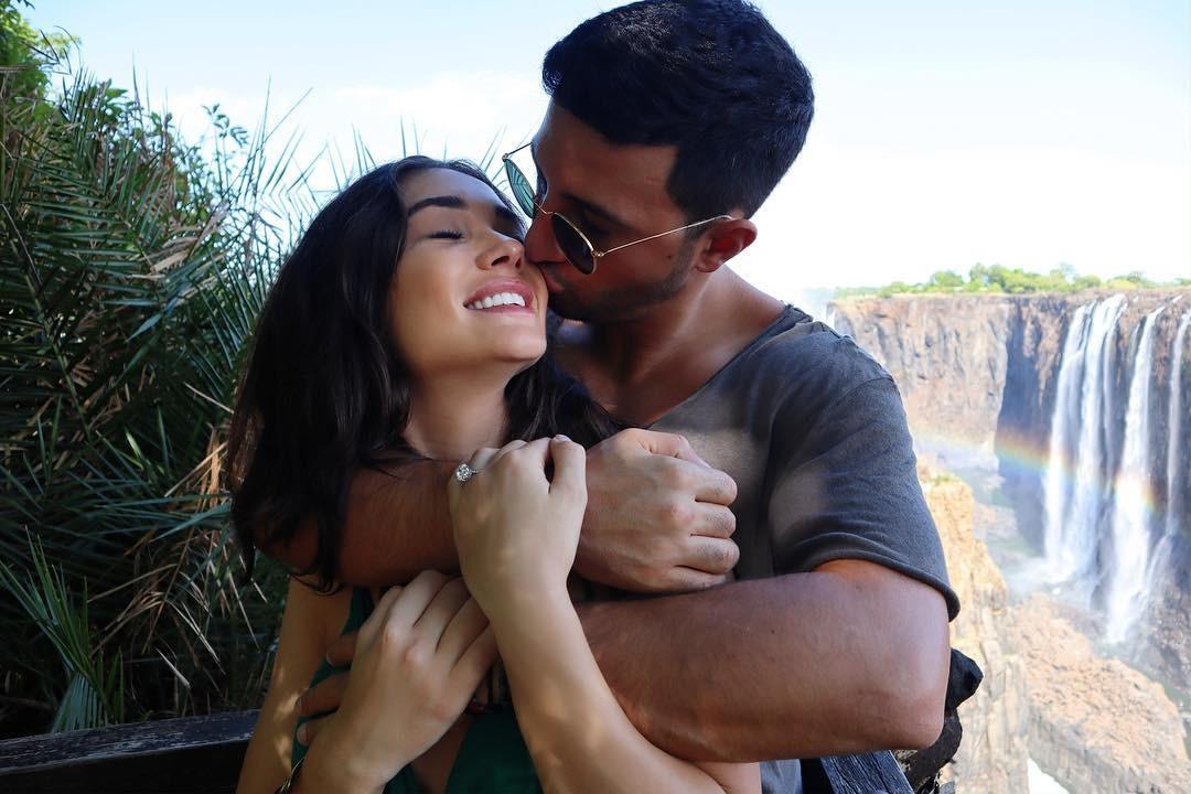 A Love-Struck Amy Jackson Shared A Pic Of Her Handsome Fiancé &amp; The Huge Engagement Ring!