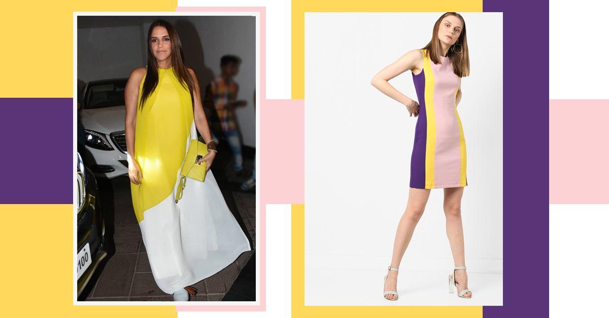 Try Your Hand At Colour Blocking With These Celeb-Approved Summer Dresses