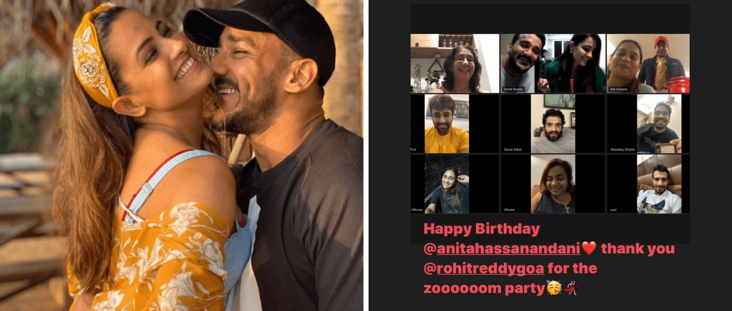#CoupleGoals: Rohit Reddy Throws A Virtual B’day Party For Wifey Anita Hassanandani