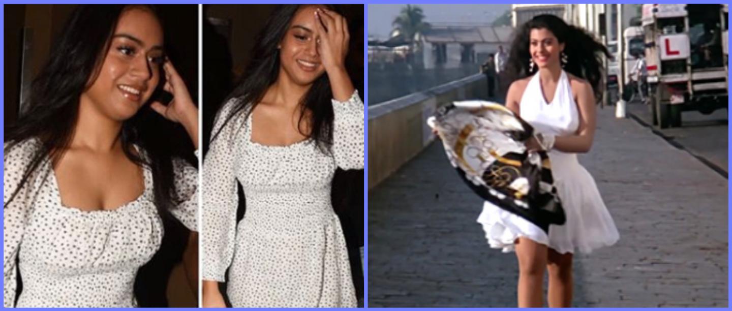Nysa Devgan Steps Out In A Little White Dress Reminding Us Of Kajol From The 90s