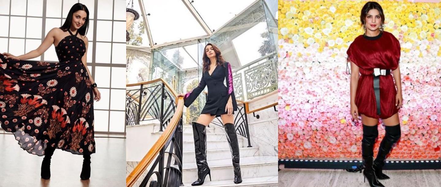 7 Ways To Style Your Thigh-High Boots This Winter, Celebrity Style!