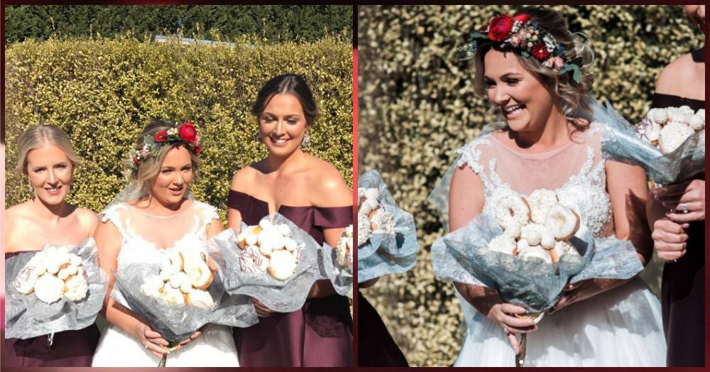 This Bride Surprised Her Bridal Brigade With A *Doughnut* Bouquet &amp; We Can’t Even&#8230;