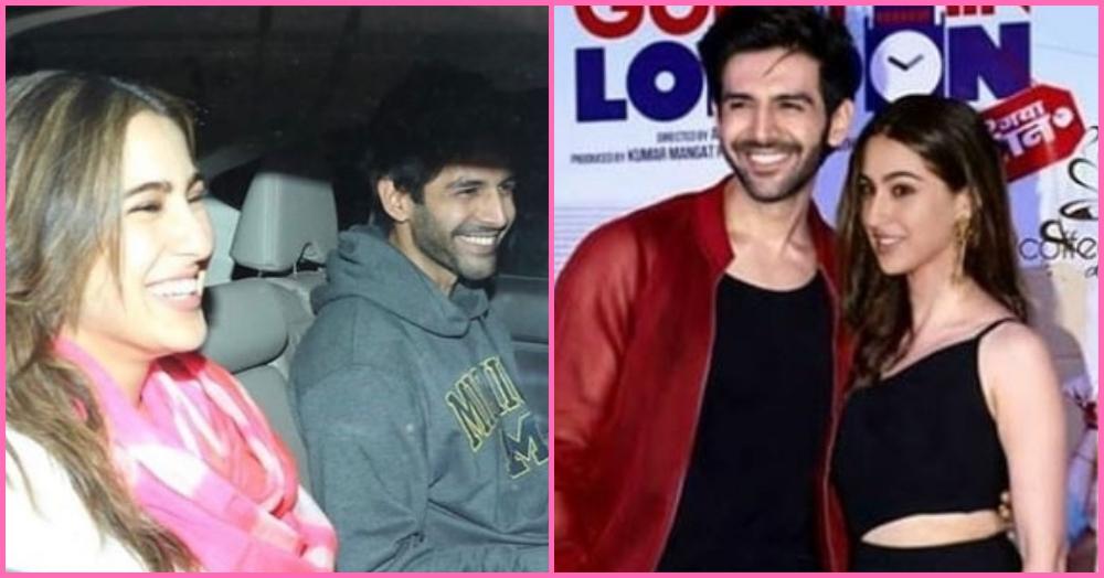Holding Hands And Getting Cosy: Sara Ali Khan And Kartik Aryan Had A #LoveAajKal Moment