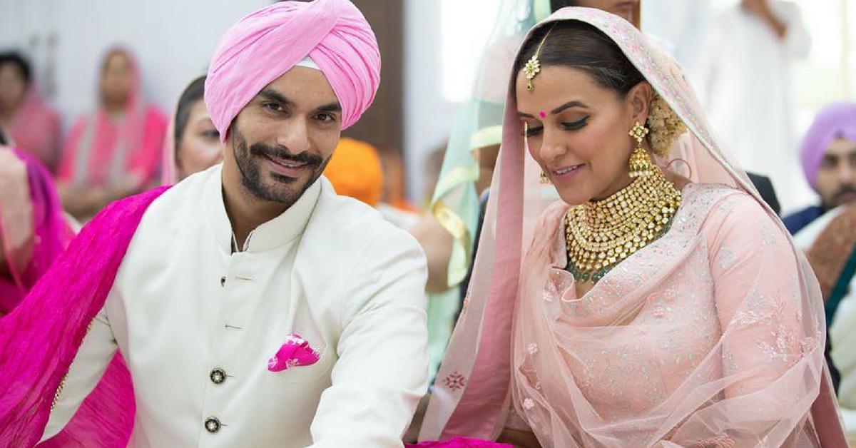 WHAT?? Angad Bedi &amp; Neha Dhupia Just Got Married &#8211; Pictures Inside!