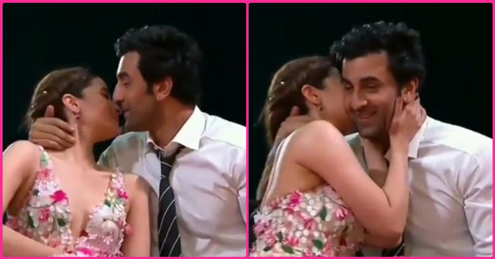 Hit &amp; Miss: Ranbir Kapoor And Alia Bhatt Exchange An Awkward Kiss At An Award Show