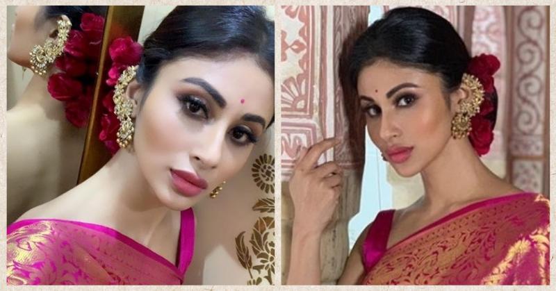 Pink Lips &amp; Brown Smokey Eyes: Mouni Roy Is The Perfect Shaadi Guest In This Pretty Look