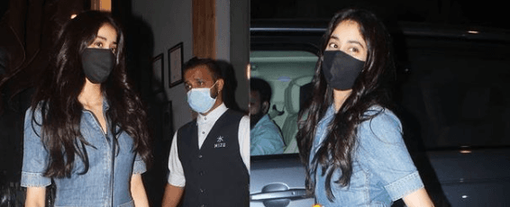 Woah, Janhvi Kapoor Just Wore A Chic OOTN &amp; We Never Thought Of Double Denim Like This!