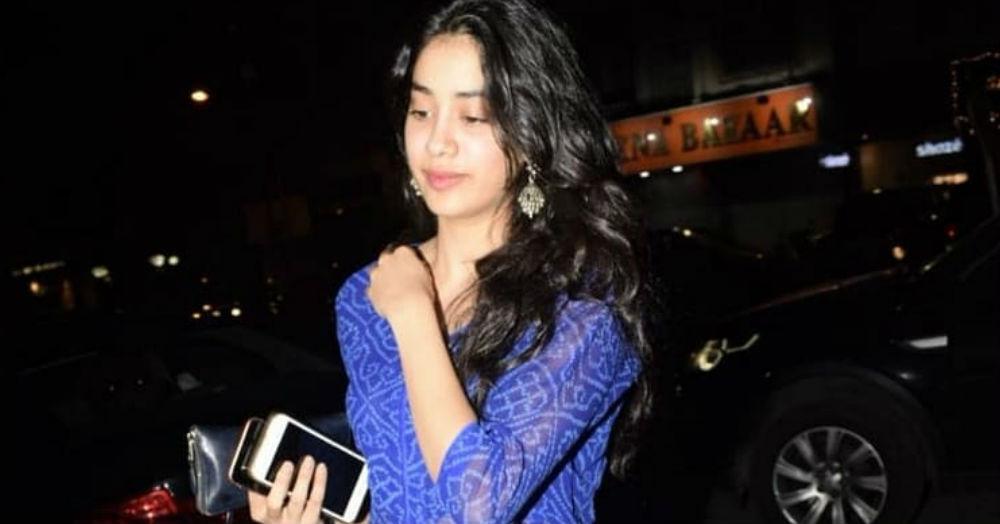 Janhvi Kapoor&#8217;s Sheer Bandhani Suit Is Giving Us The Blues&#8230; And Not The Bad Kind!