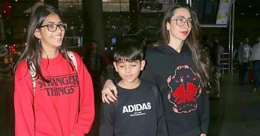 Karisma Kapoor And Son Kiaan&#8217;s Matching Black Tracksuits Are Making Us Go *Awwww*
