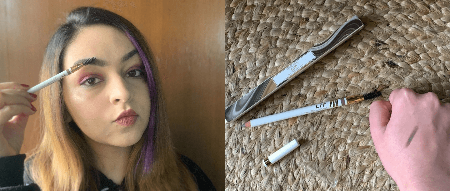 myglamm lit eyebrow pencil