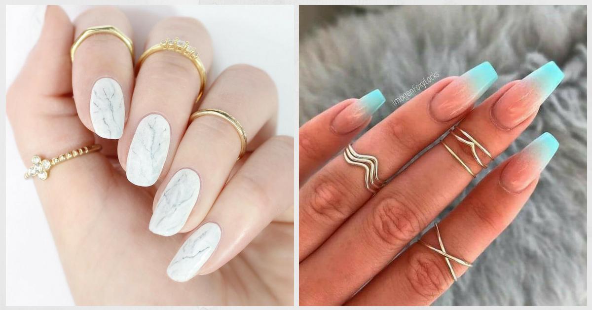 #NOTD: Help Me Pick My Next Manicure! Marble Or Sunset Ombre Nails?