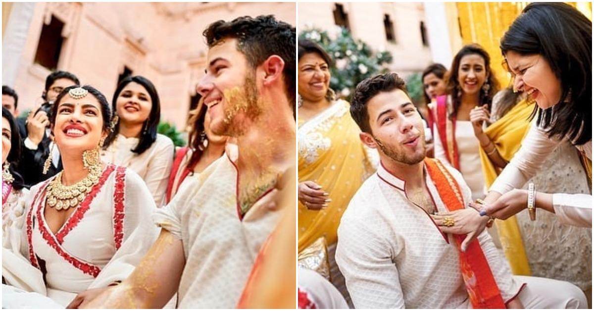 Nick &amp; Priyanka Just Can&#8217;t Stop Smiling In These New Pictures From Their Haldi Ceremony!