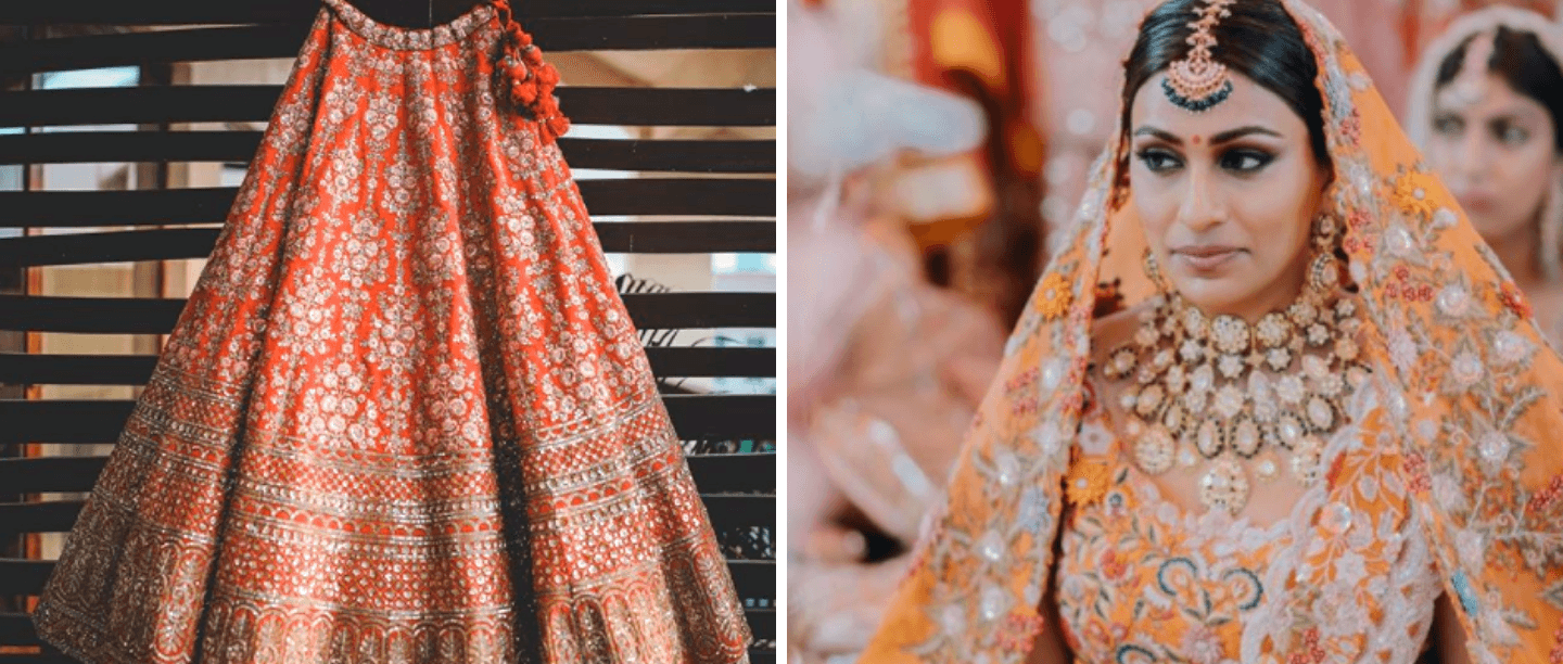 Shed The Red: These Orange Bridal Lehengas Deserve Your Attention!