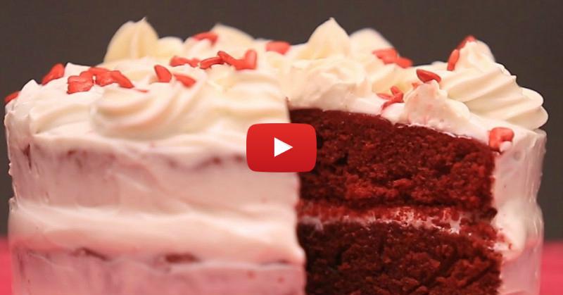 Bake The Yummiest Red Velvet Cake At Home With This Easy Recipe