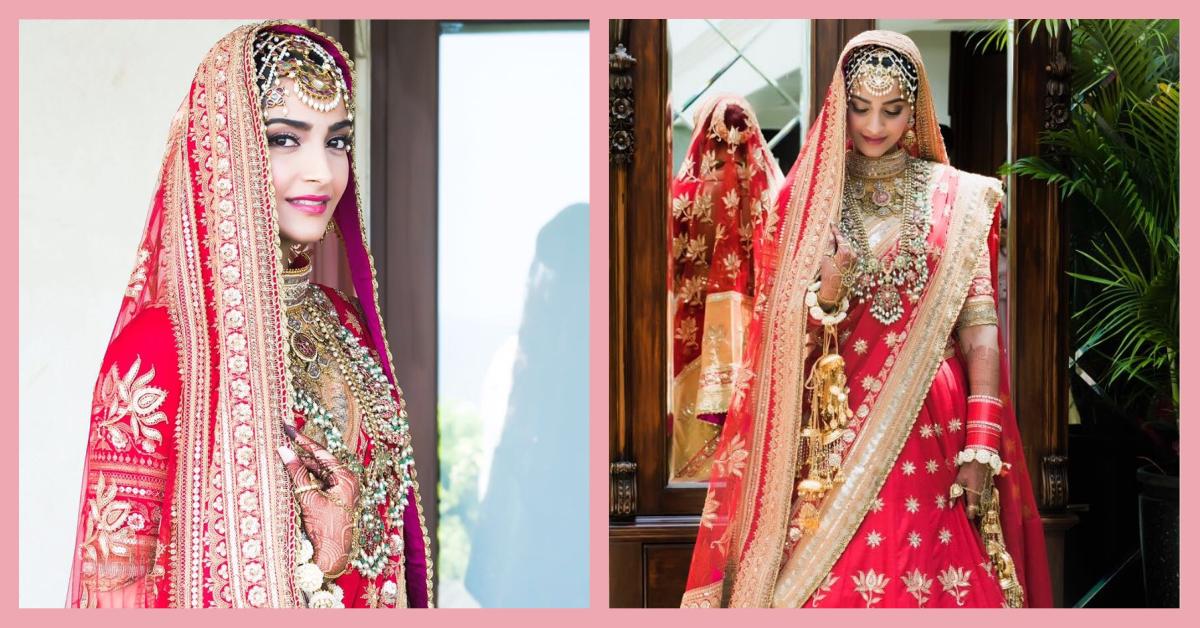 Enter The Blushing Bride: A Sneak Peak Into Sonam Kapoor&#8217;s Wedding Look