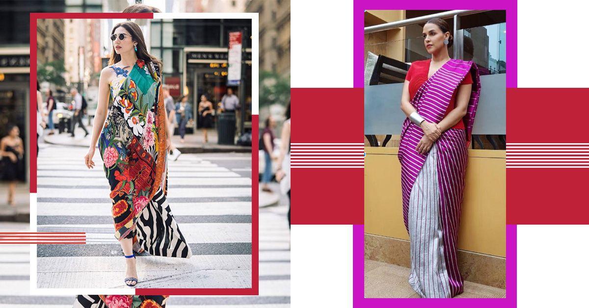 Time To Ditch Black: 7 Bollywood-Approved Bright &amp; Beautiful Sarees