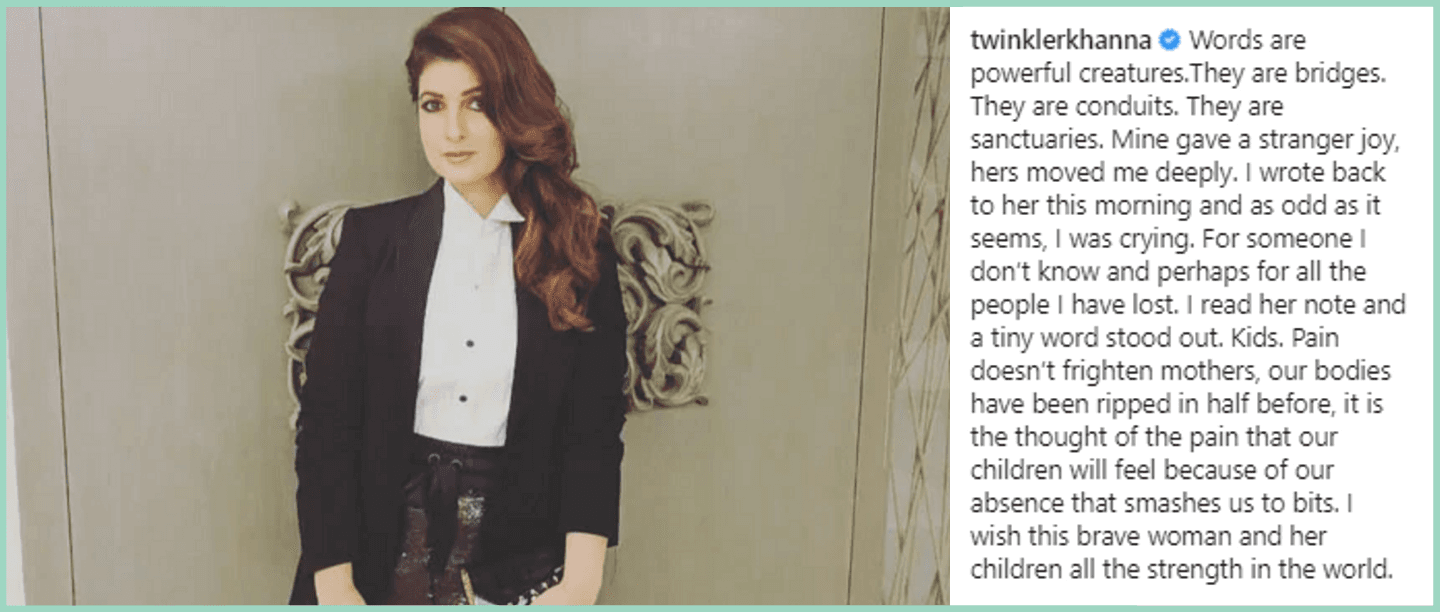 A Terminally-Ill Fan&#8217;s Message To Twinkle Khanna Will Move You To Tears