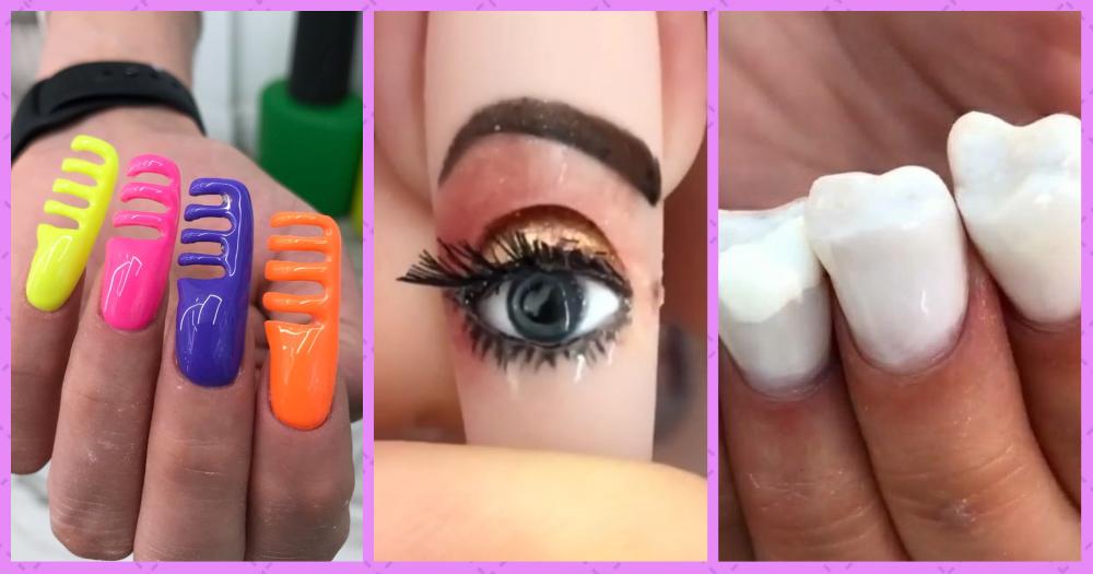 Nailed It? You Decide. Here Are The Weirdest Nail Art Trends We&#8217;ve Seen This Year
