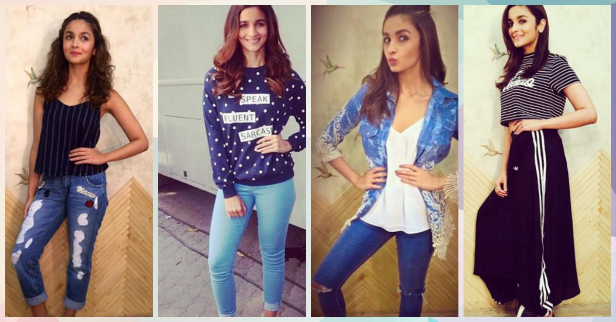 #CollegeGirl: 9 Adorable Outfit Ideas To Steal From Alia Bhatt!