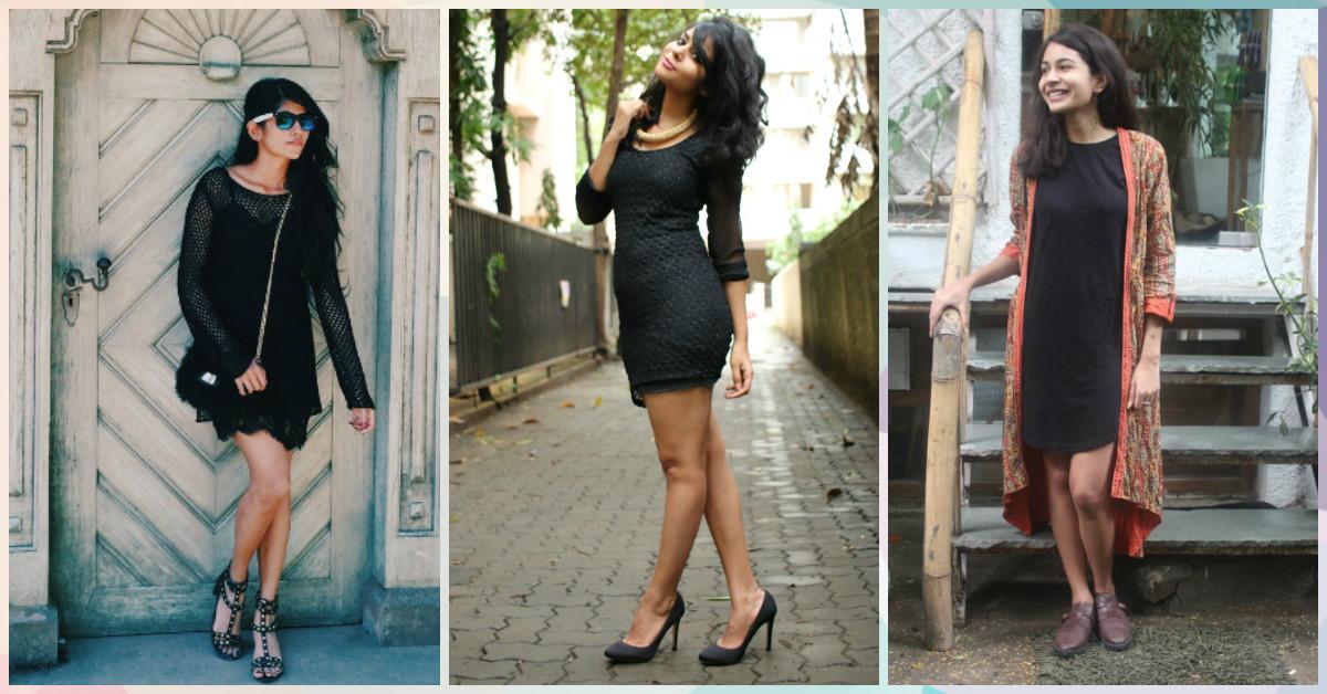 9 Ways To Dress Up A Basic Black Dress &#8211; Team POPxo Shows You!