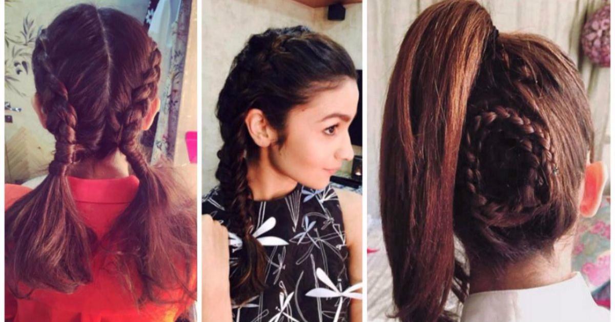 Super cute hairstyles of Alia Bhatt for college going girls