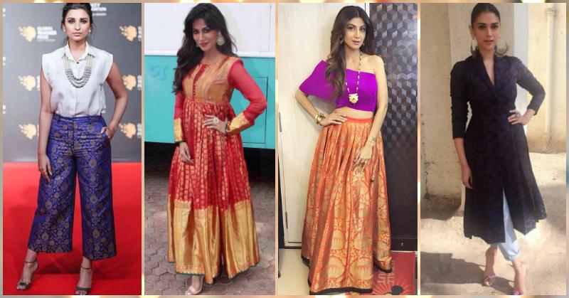 9 Amazing Shaadi Outfits You Can Create From Mom’s Silk Sarees!
