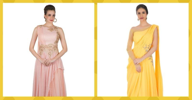 Look Sexy, Feel Comfortable &#8211; 7 Saree Gowns *Perfect* For The Wedding Guest!