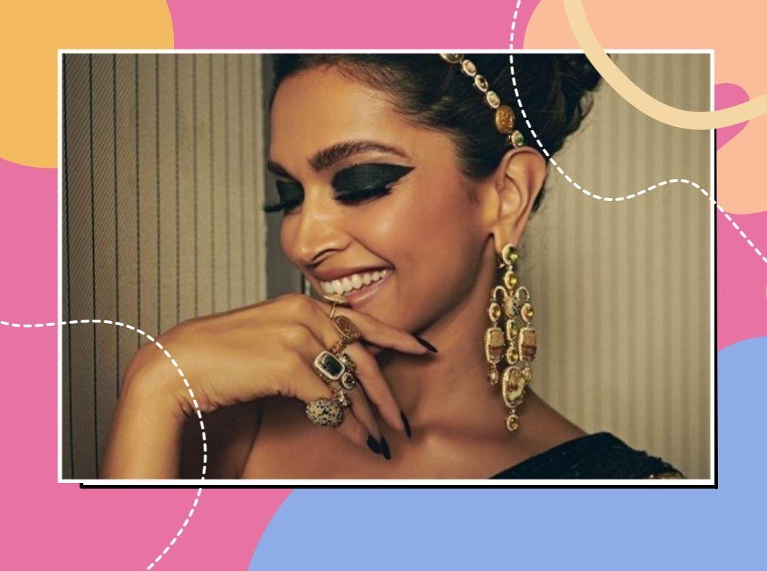 Deepika Padukone&#8217;s Dramatic Beauty Look &amp; Sabyasachi Saree At Cannes Is The Stuff Of Royalty