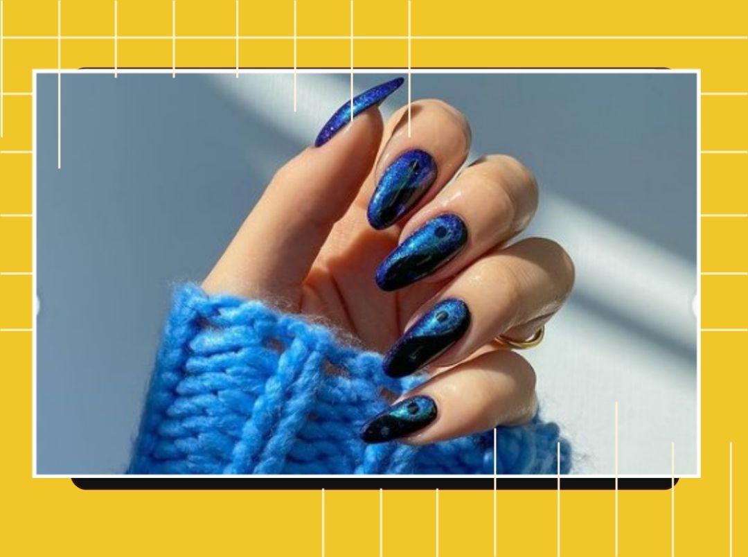 7 Bluesy Nail Art Designs That Are Perfect For Monsoons