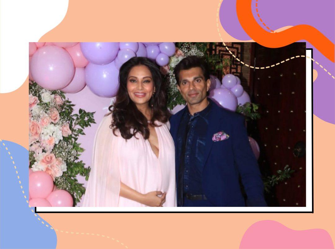 Bipasha Basu Looked Angelic At Her Baby Shower &amp; Karan Singh Grover Couldn&#8217;t Take His Eyes Off Her