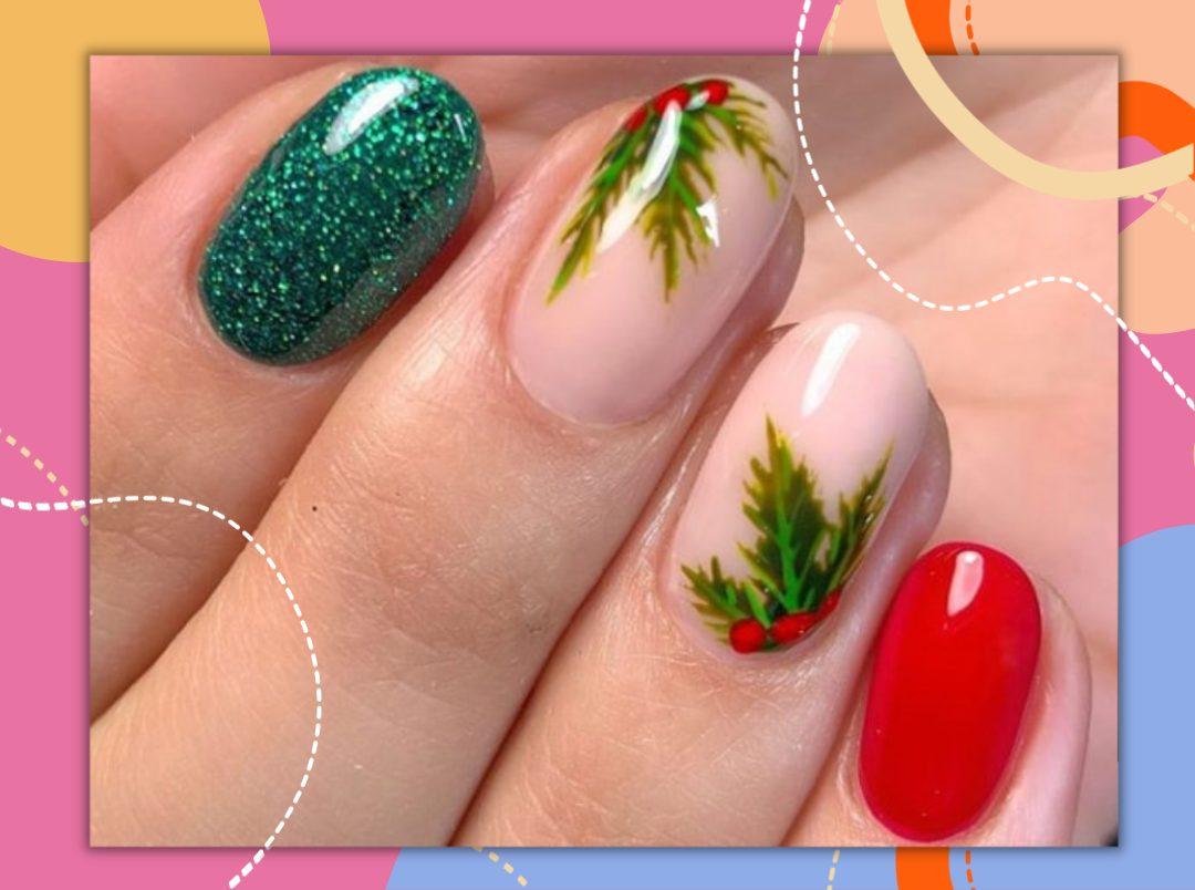 Mistletoe-Inspired Nail Art Designs To Ring In The Christmas Vibe