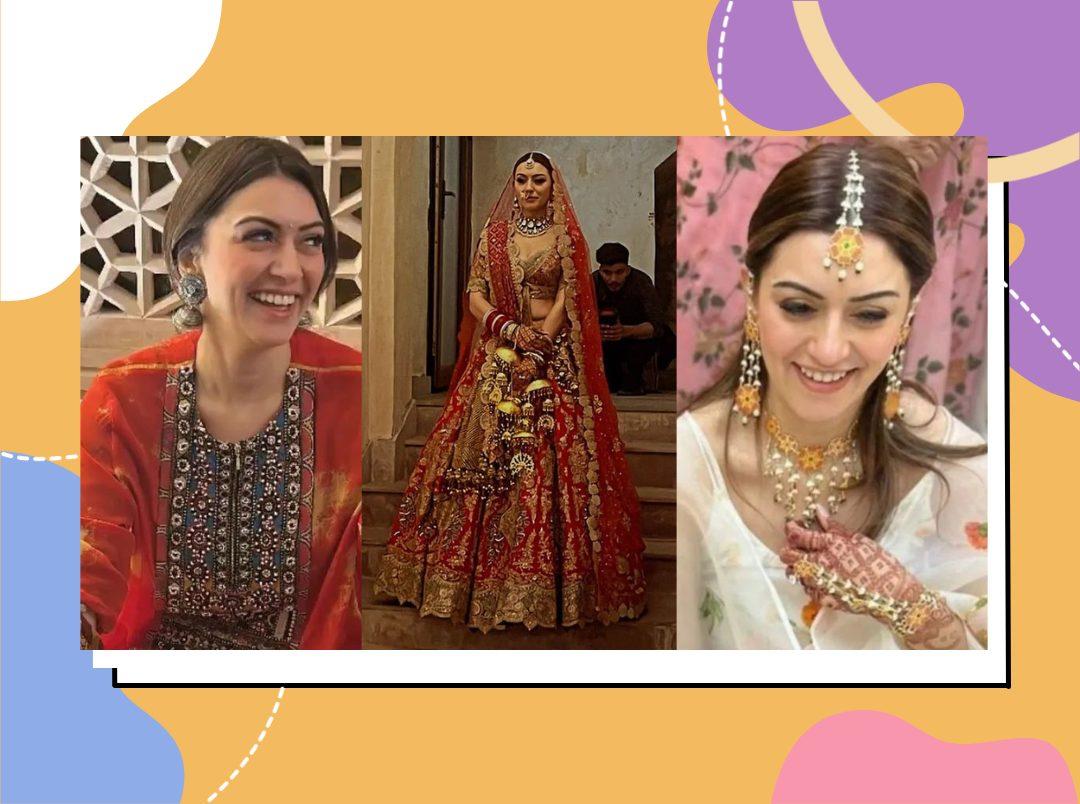ICYMI, Here&#8217;s Taking A Look At Hansika Motwani&#8217;s Wedding Outfits That Stole Our Hearts!