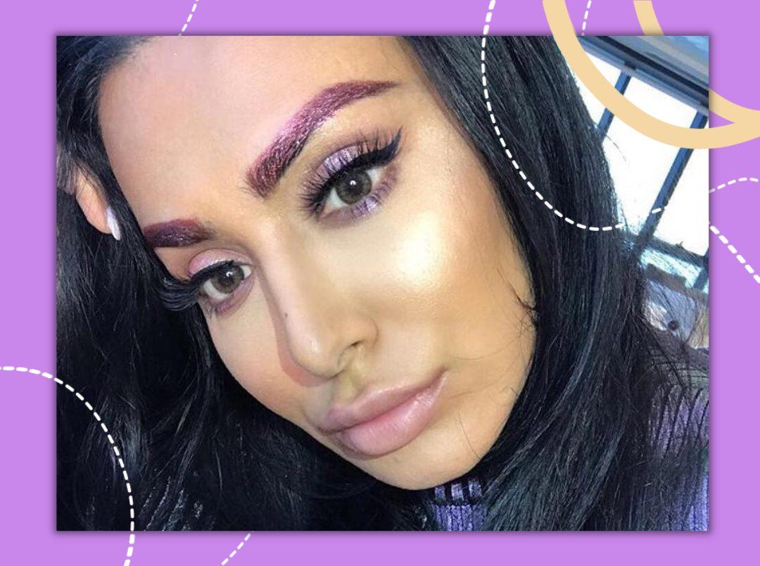 Disco Eyebrows: The Metallic Brow Look You Didn’t Know You Needed This Holiday Szn