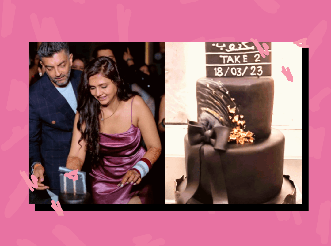 Dalljiet Kaur&#8217;s Wedding Cake Was An Adorable Take On Her Second Marriage