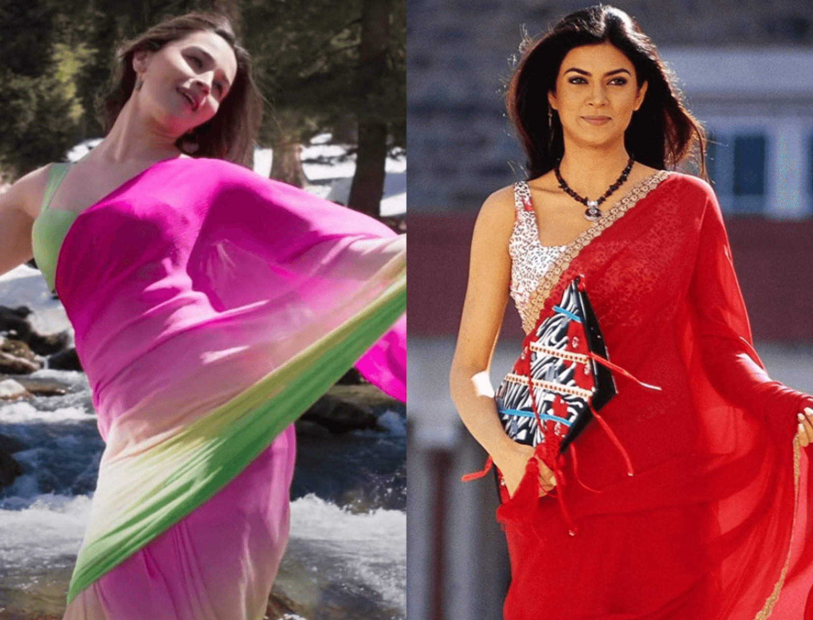 Alia Bhatt To Sushmita Sen, 7 Iconic Bollywood Saree Moments Over The Years